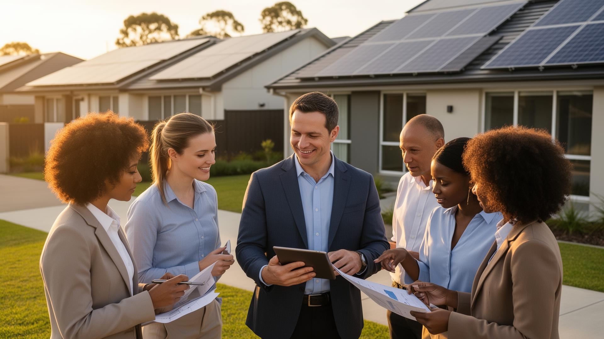 Sales team leaders collaborating